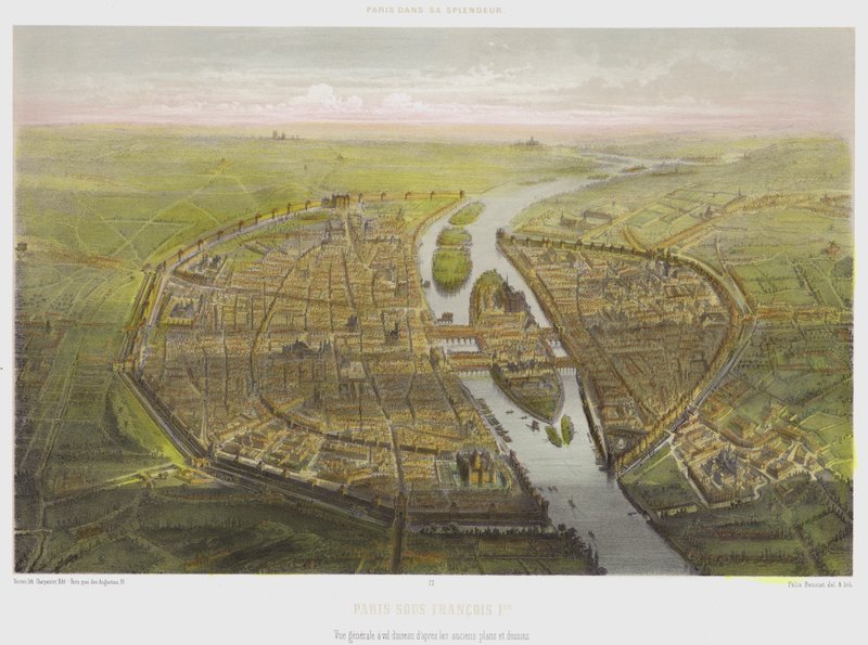 Paris Under Francis I, General View from a Bird