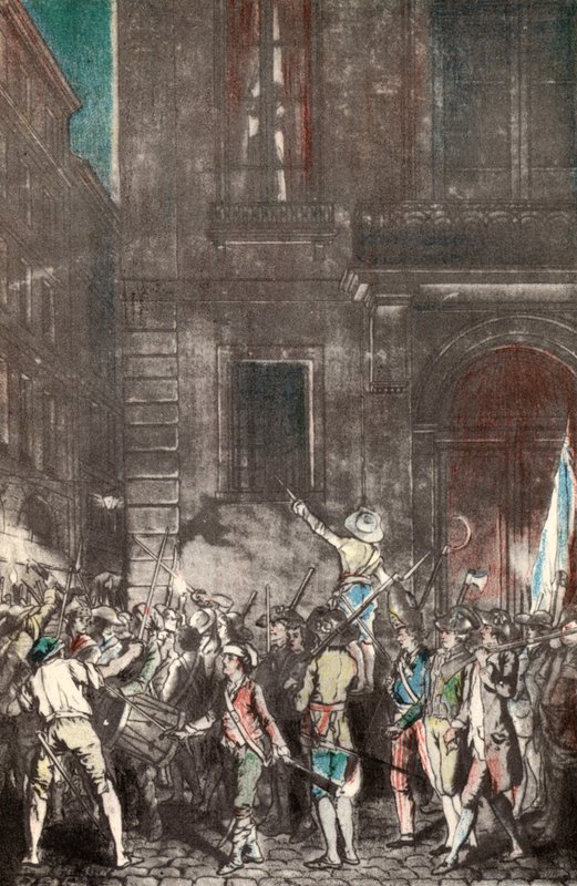 Patrols made by the people of Paris during the French Revolution by French School