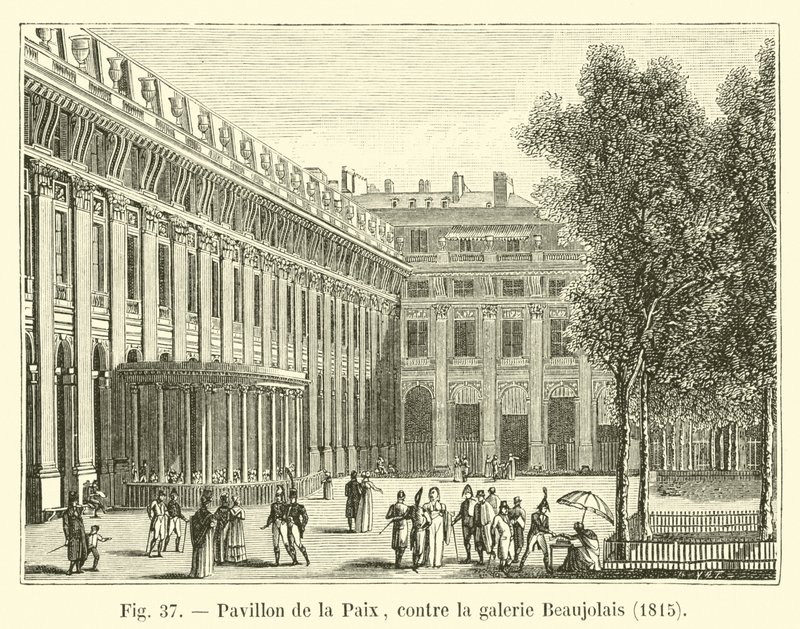 Pavilion of Peace, Against the Beaujolais Gallery, 1815 by French School