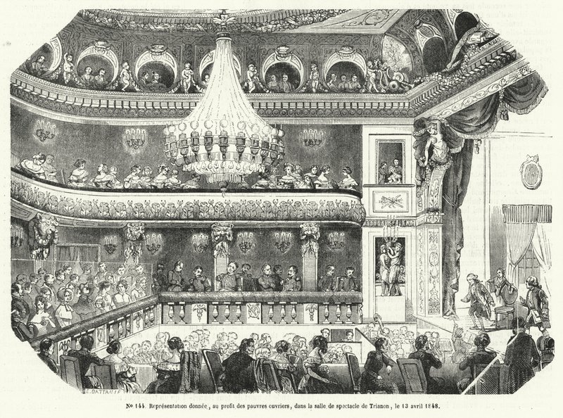 Performance Given for the Benefit of Poor Workers in the Trianon, Versailles by French School