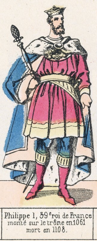 Philip I, 39th King of France, Ascended the Throne in 1061, Died in 1108 by French School