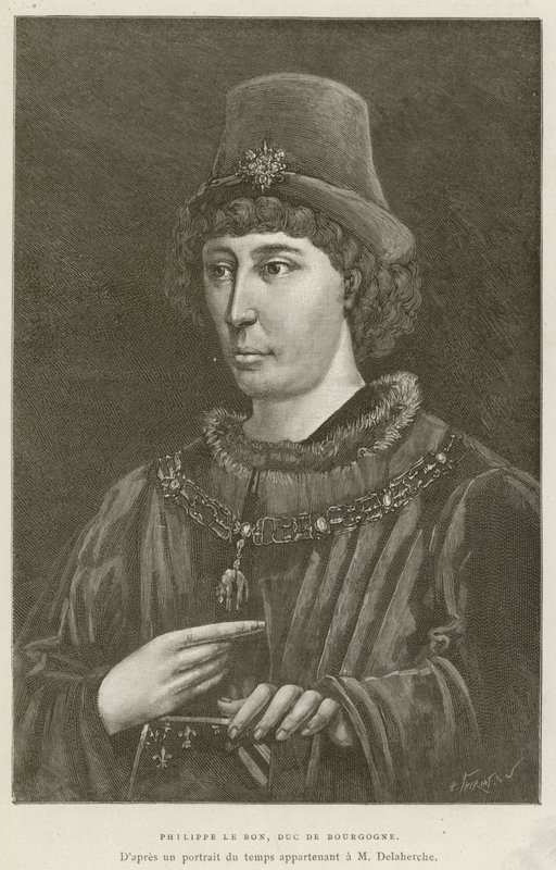 Philip the Good, Duke of Burgundy (engraving) by French School