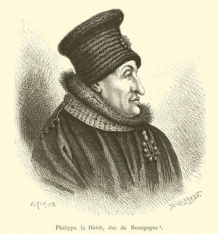 Philip the Bold, Duke of Burgundy (engraving) by French School