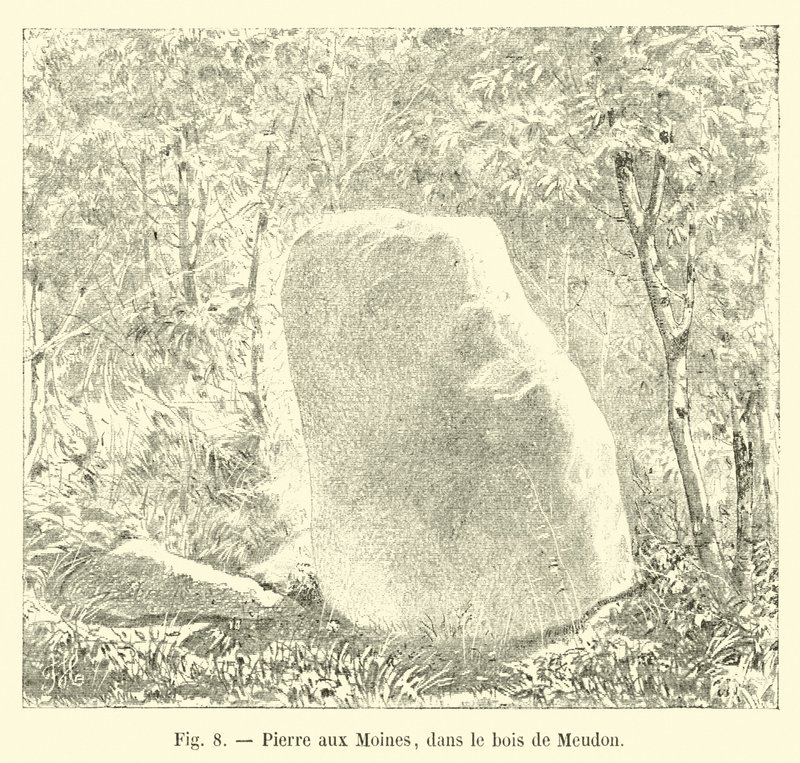 Pierre aux Moines, in the Forest of Meudon by French School
