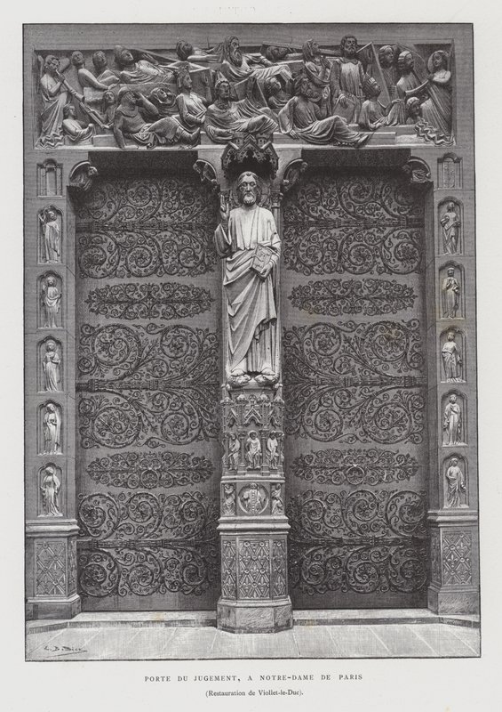 Portal of the Last Judgment, Notre Dame de Paris by French School