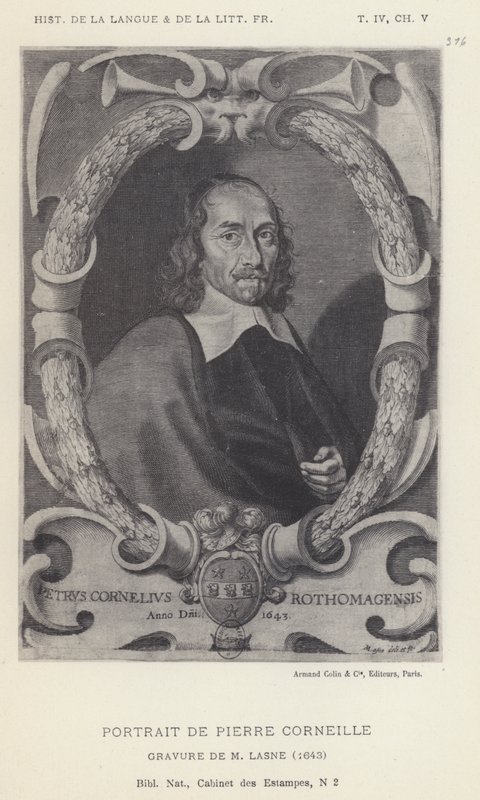 Portrait of Pierre Corneille by French School