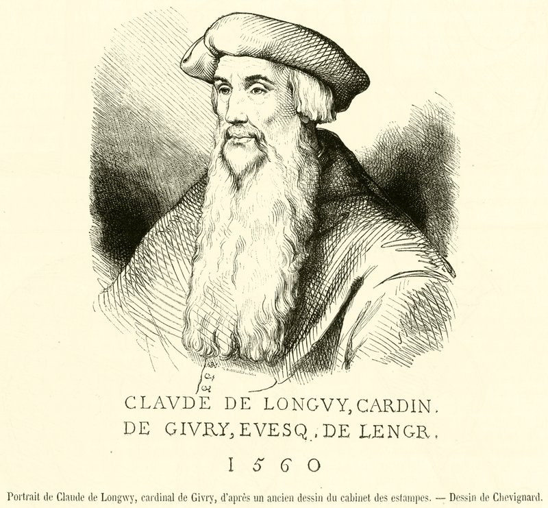 Portrait of Claude de Longwy, Cardinal de Givry by French School
