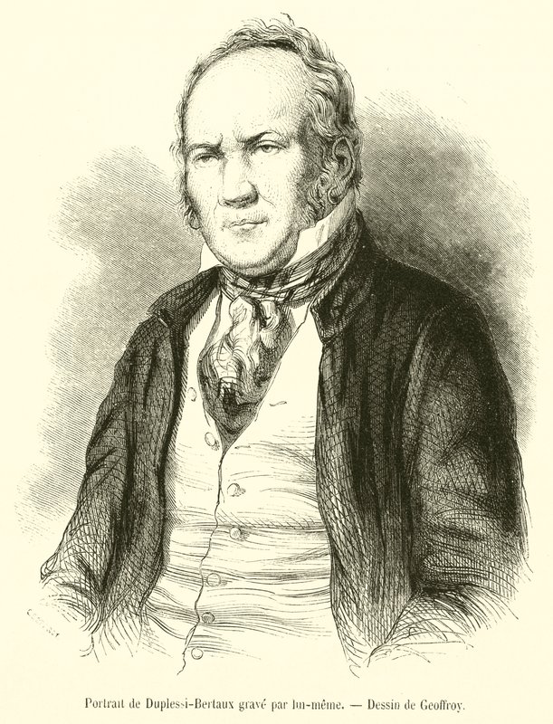 Portrait of Duplessi-Bertaux by French School