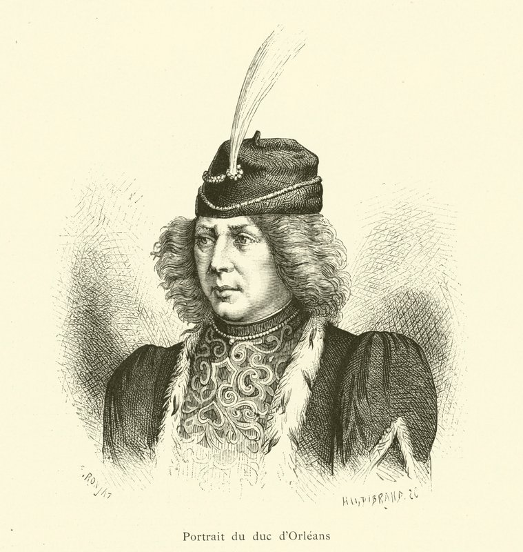 Portrait of the Duke of Orleans (engraving) by French School