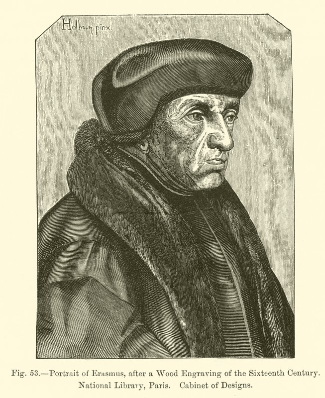 Portrait of Erasmus by French School
