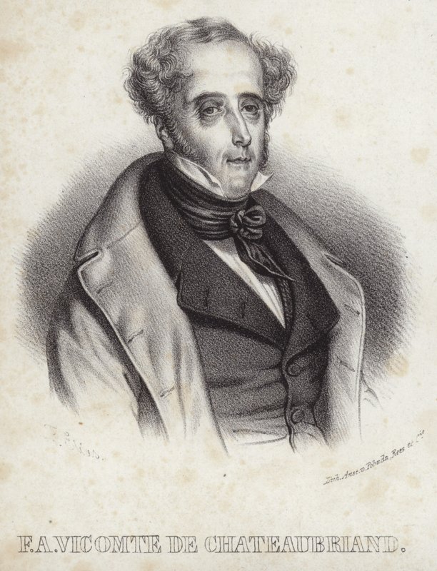 Portrait of Vicomte de Chateaubriand by French School