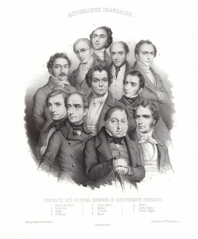Portraits of the Citizens Members of the Provisional Government by French School