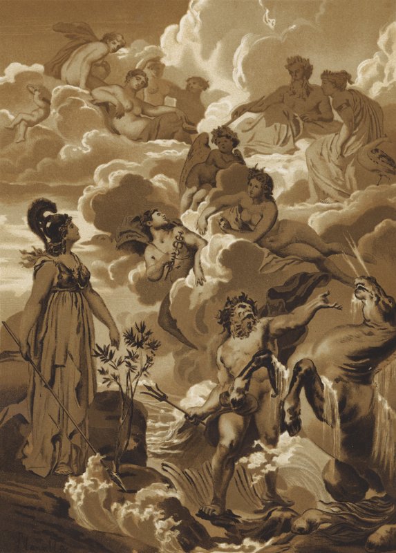 Poseidon and Athena Disputing the Right to Name Athens by French School