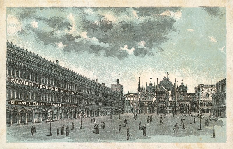 Premises of Salviati Jesurum & Co, Venice by French School