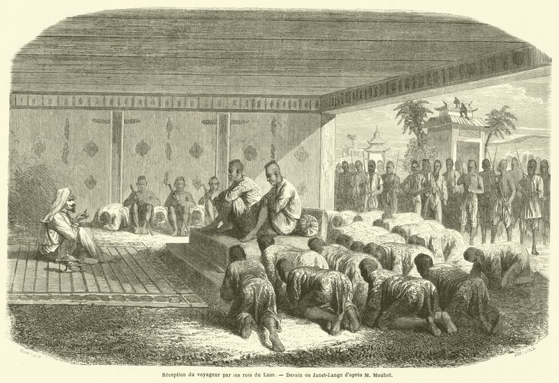 Reception of the Traveler by the Kings of Laos by French School