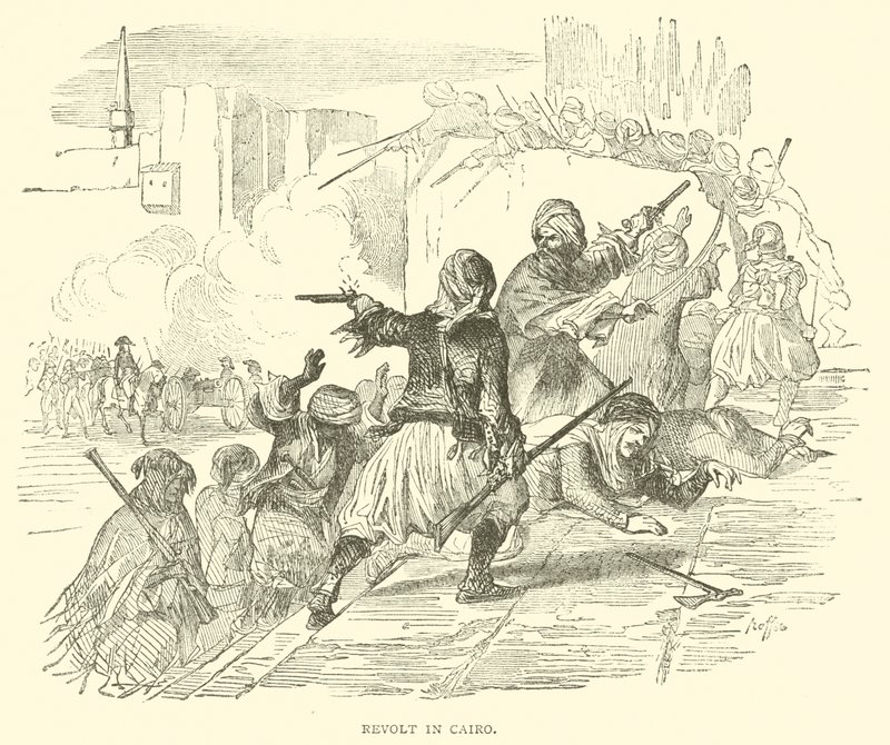 Revolt in Cairo by French School
