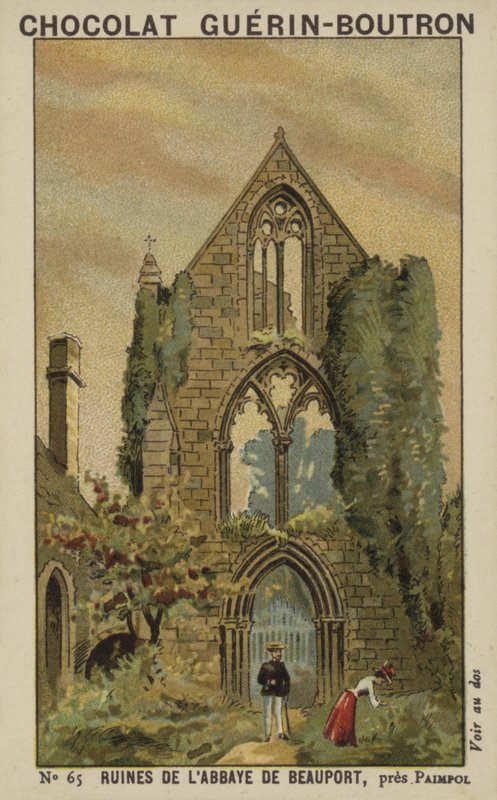 Ruins of the Abbey of Beauport, near Paimpol by French School
