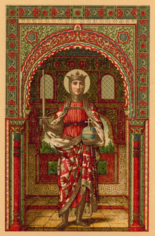 Saint Ferdinand, King of Castile and León by French School