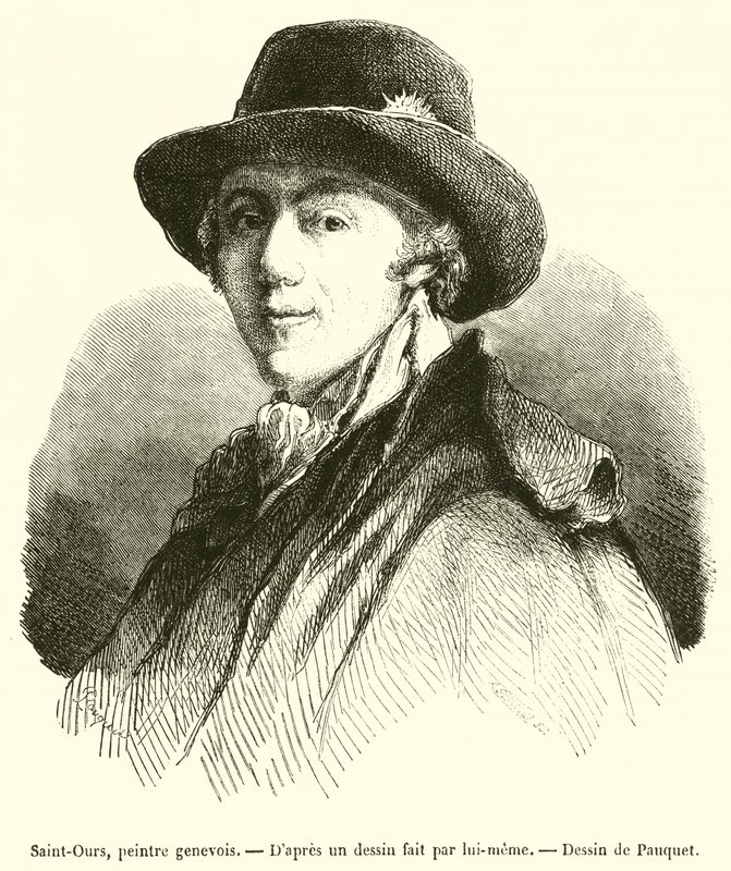 Saint-Ours, Genevan Painter (engraving) by French School
