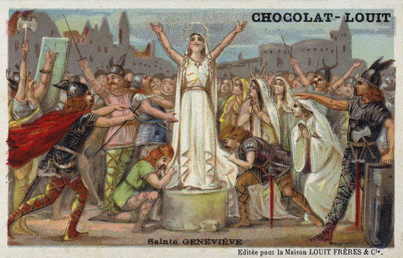Saint Genevieve by French School