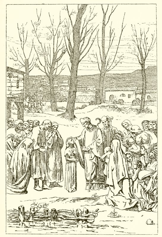 Saint Germain and Genevieve by French School