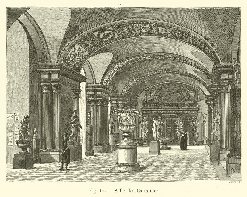 Hall of the Caryatids by French School