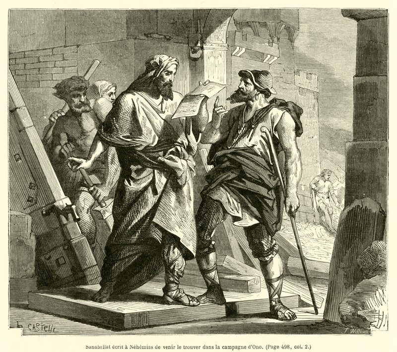 Sanballat Writes to Nehemiah to Meet Him in the Plain of Ono by French School
