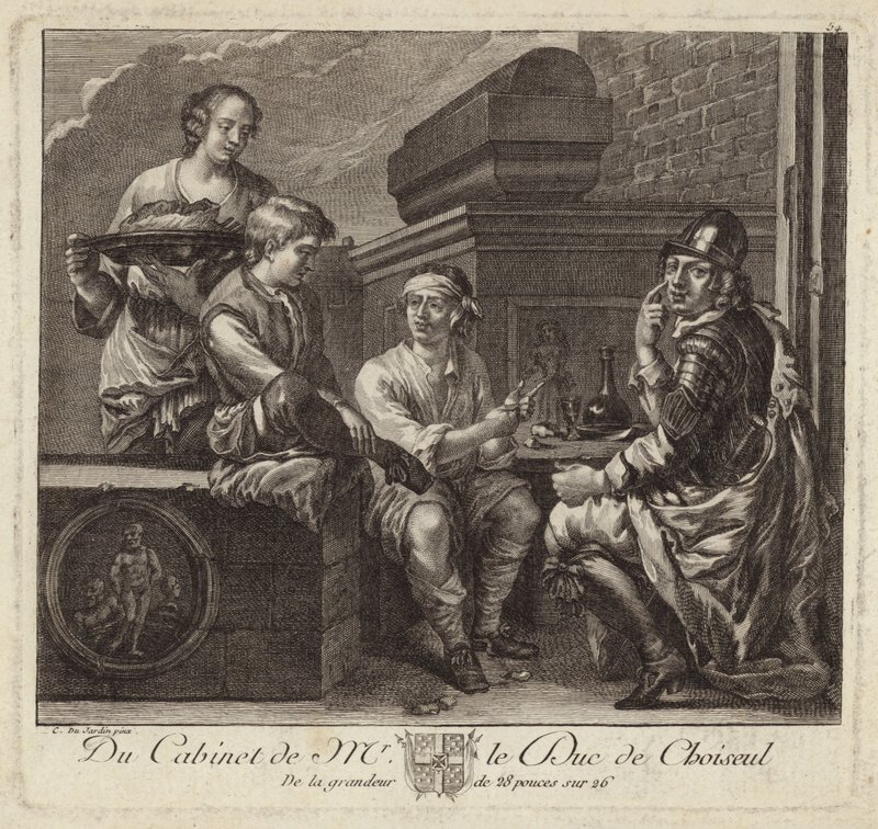 Satirical Depiction of the Cabinet of the Duc de Choiseul by French School