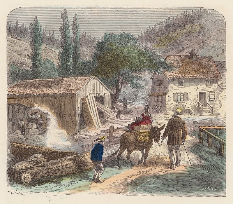 Sawmill by French School