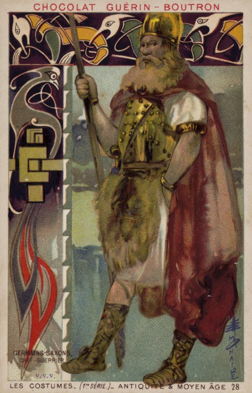 Saxon Warrior Chieftain by French School