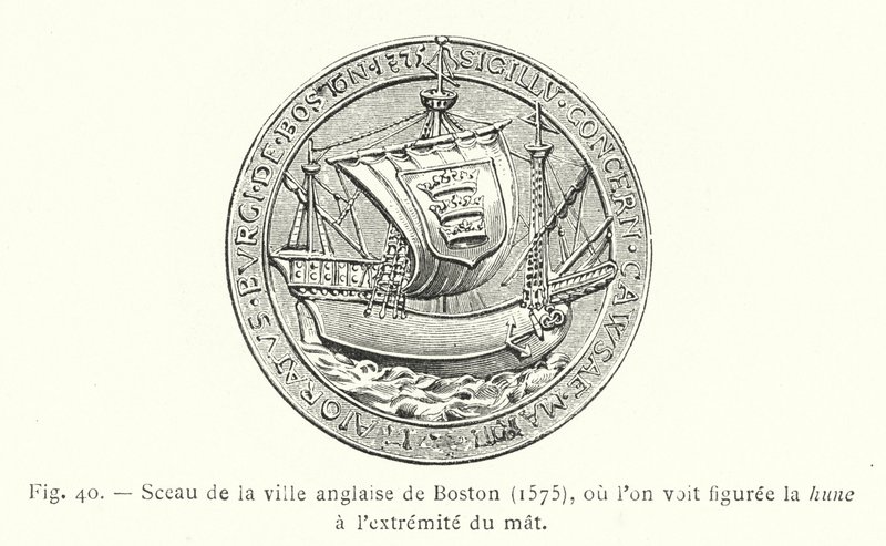 Seal of the English Town of Boston by French School