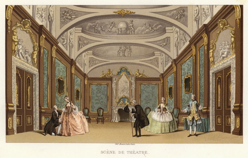 Theater Scene by French School