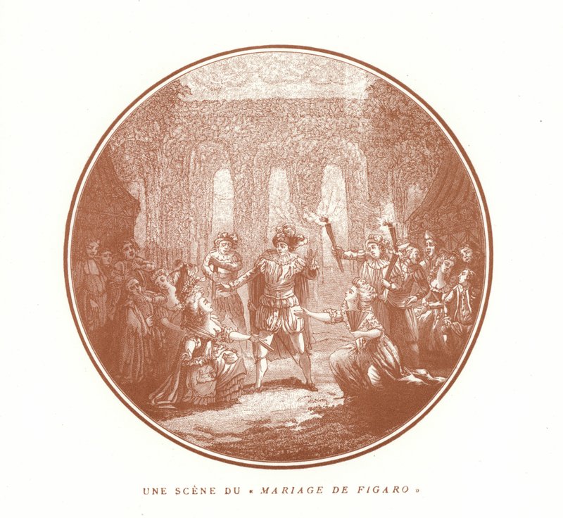 Scene from The Marriage of Figaro, by Wolfgang Amadeus Mozart by French School