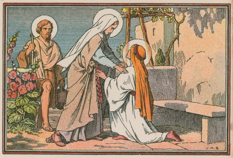 Scene from the Life of Jesus (coloured engraving) by French School