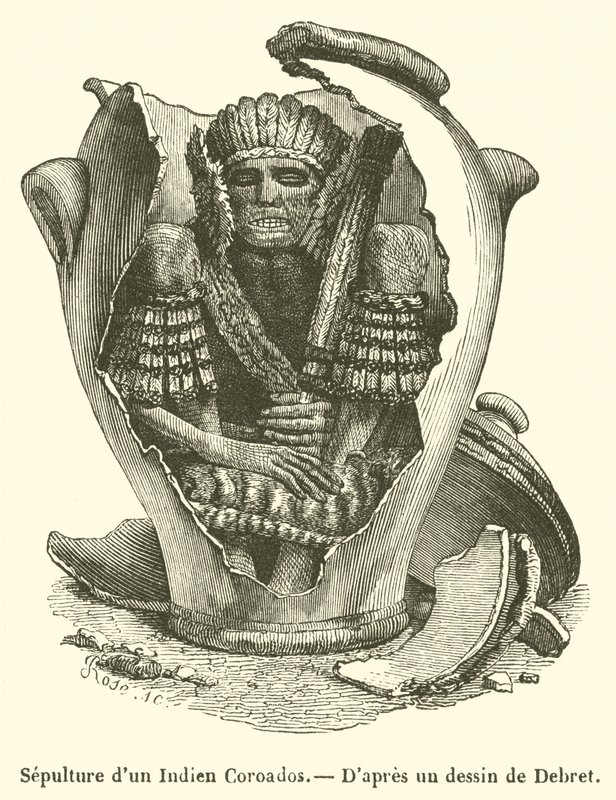 Burial of a Coroados Indian by French School