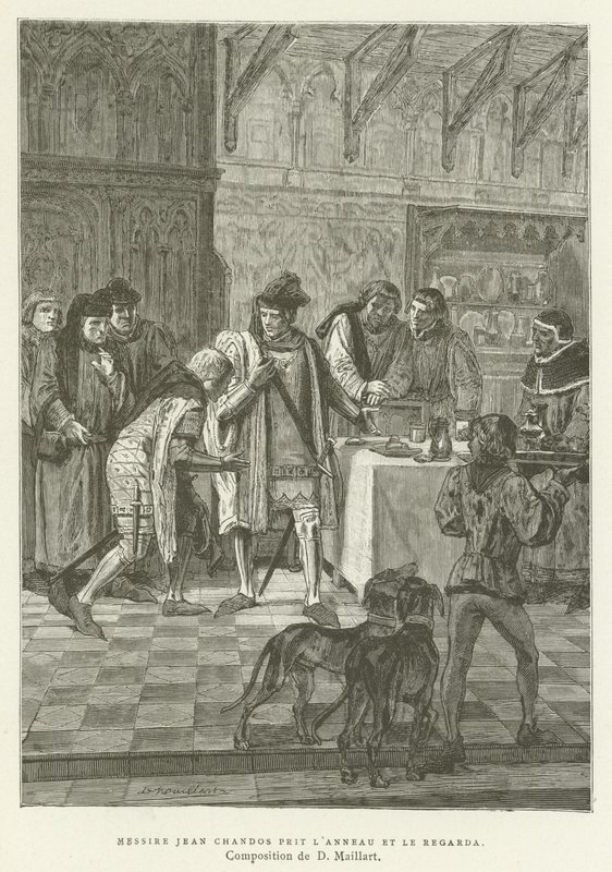 Sir John Chandos Took the Ring and Looked at It by French School