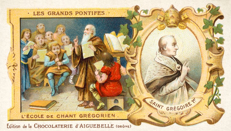 St Gregory the Great, and a school of Gregorian chant by French School