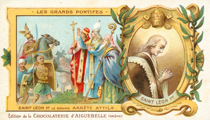 St Leo the Great stops Attila the Hun