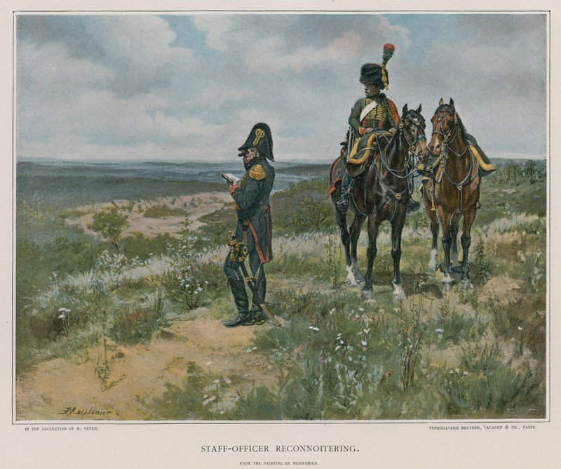Staff Officer Reconnoitering by French School