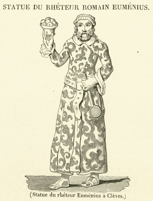 Statue of the Rhetorician Eumenius at Cleves by French School