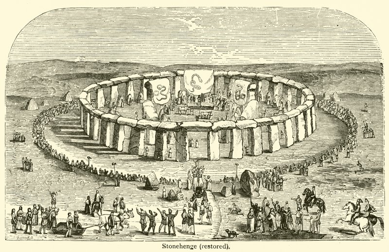 Stonehenge, restored by French School
