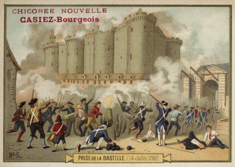 Storming of the Bastille, Paris, 14 July 1789 by French School