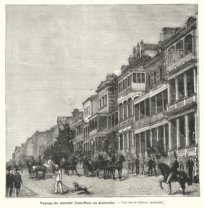 Street in Sydney, New South Wales, Australia by French School