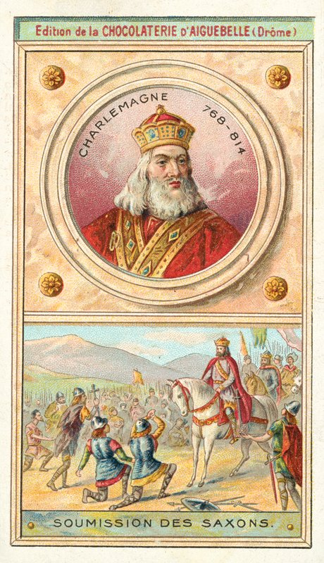 Submission of the Saxons to Charlemagne, 785 by French School