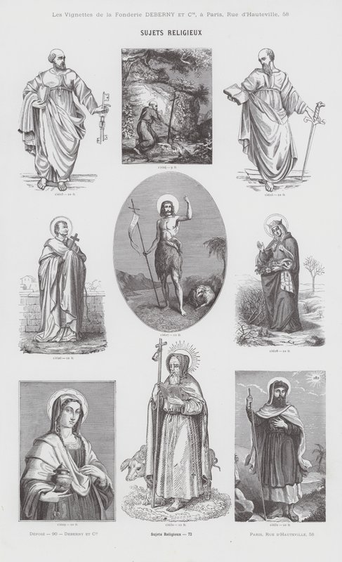 Religious Subjects (engraving) by French School