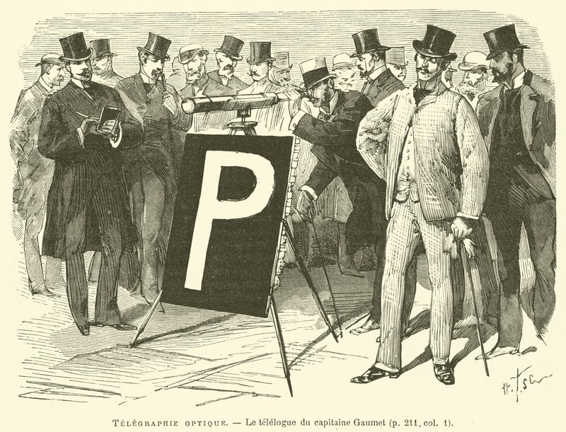 Optical Telegraphy, The Telelogue of Captain Gaumet by French School