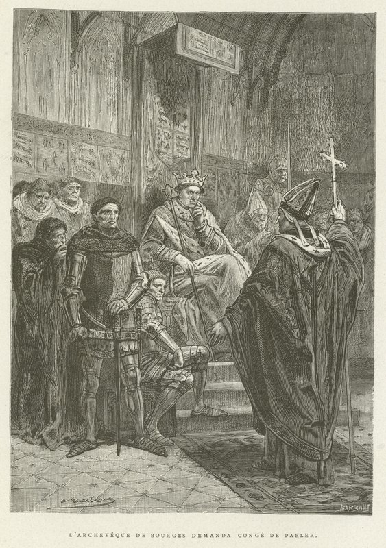 The Archbishop of Bourges Asked for Permission to Speak by French School