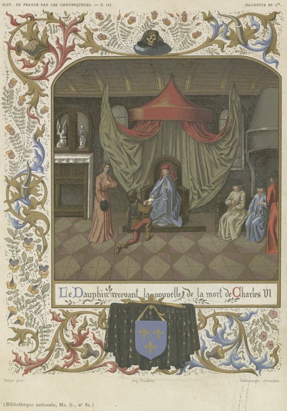The Dauphin Receiving News of the Death of Charles VI by French School