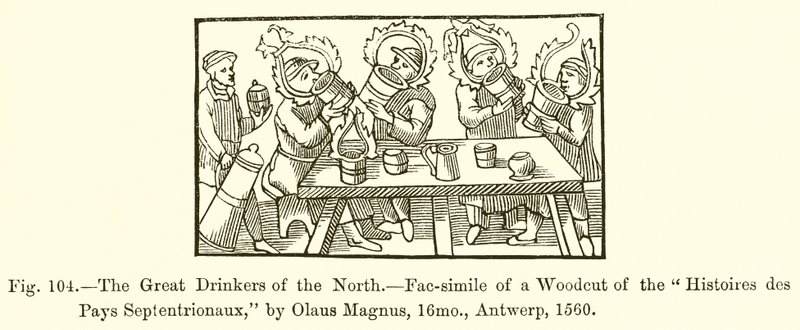 The Great Drinkers of the North by French School