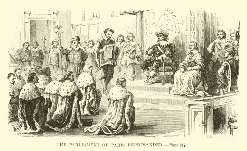 The Parliament of Paris Reprimanded by French School